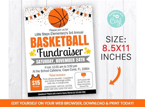 basketball charity event|basketball fundraiser template.